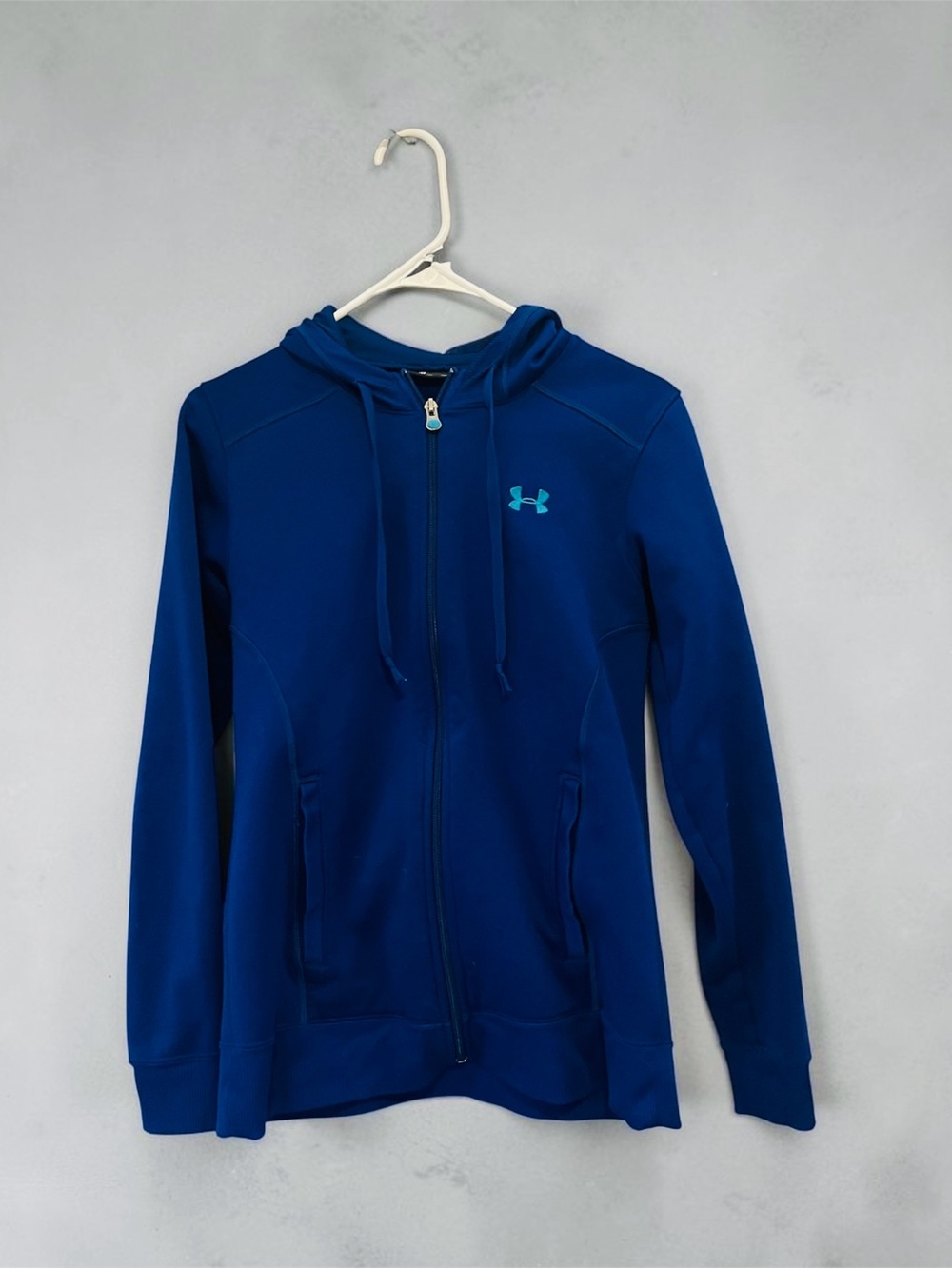 Ladies Under Armour Royal Blue Zip-Up Hoodie